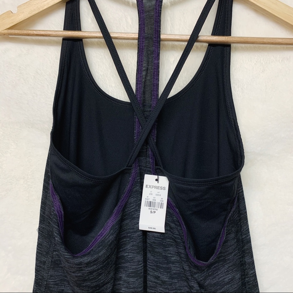 NWT Performance RacerBack Tank Black/Gray Small - Picture 5 of 8